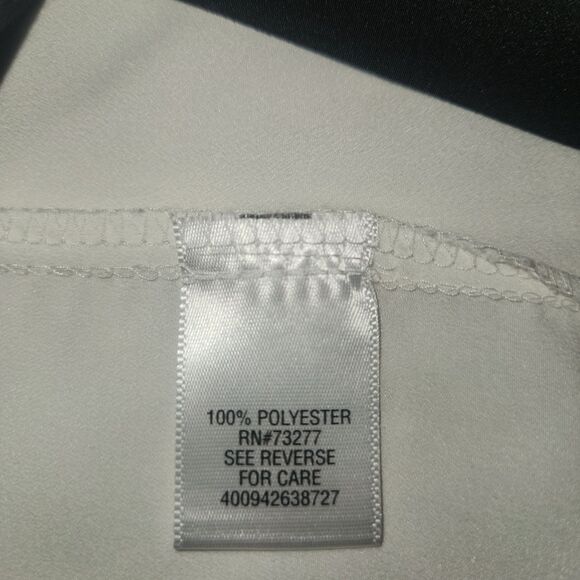 APT. 9 White and Black Color Black Office Career Blouse Womens Size Large - Picture 4 of 6